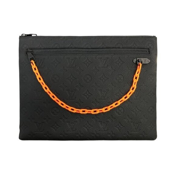 LOUIS VUITTON Black Monogram Clutch Bag - Picture 1 of 10